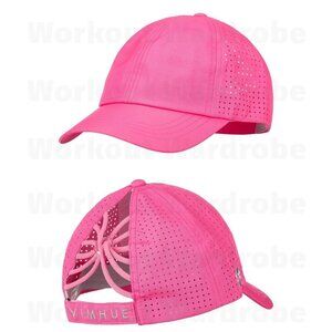 VimHue Girl's Sun Goddess Cap UPF 50+ (Hot Pink)